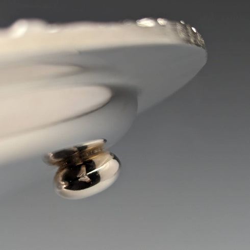 British Vintage Silver Plated Tray Salva Diameter 28cm EHP